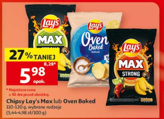 Chipsy Lay's Max lub Oven Baked