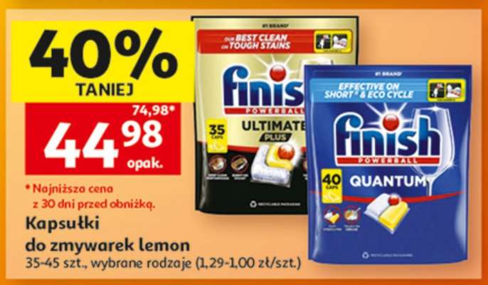 Kapsułki do zmywarek lemon