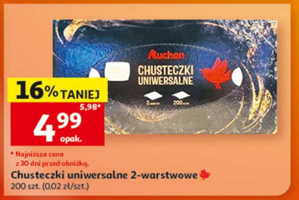 Chusteczki uniwersalne 2-warstwowe
