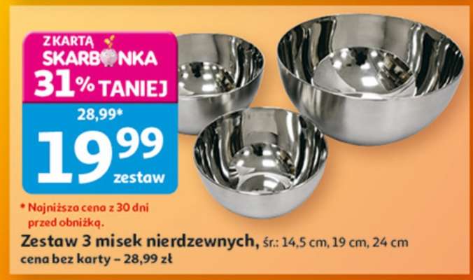 Zestaw 3 misek nierdzewnych