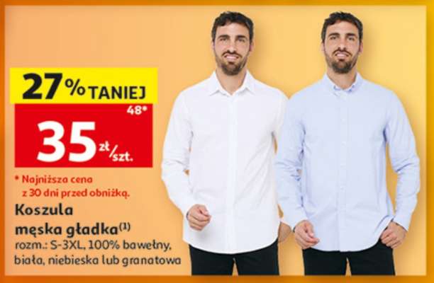KOSZULA MĘSKA GŁADKA