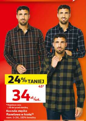 Koszula męska flanelowa w kratę