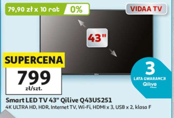 Smart LED TV 43" Qilive Q43US251