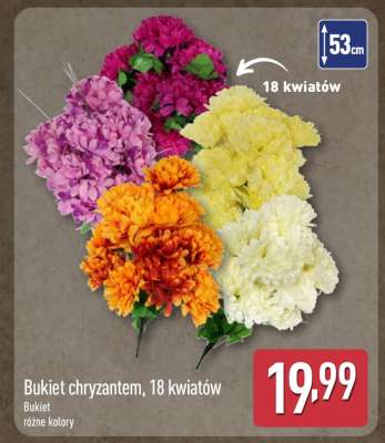 Bukiet chryzantem, 18 kwiatów