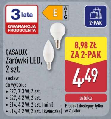 CASALUX Żarówki LED, 2 szt.