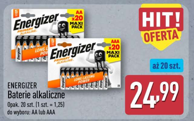 ENERGIZER Baterie alkaliczne