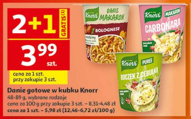 Danie gotowe w kubku Knorr