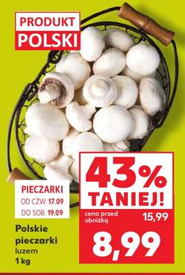 Polskie pieczarki luzem 1 kg