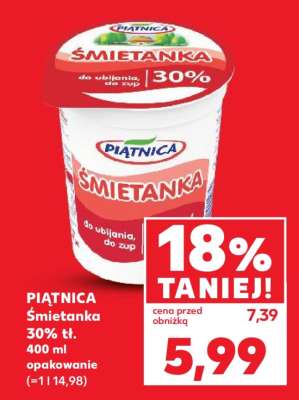 PIĄTNICA Śmietanka 30% tł.