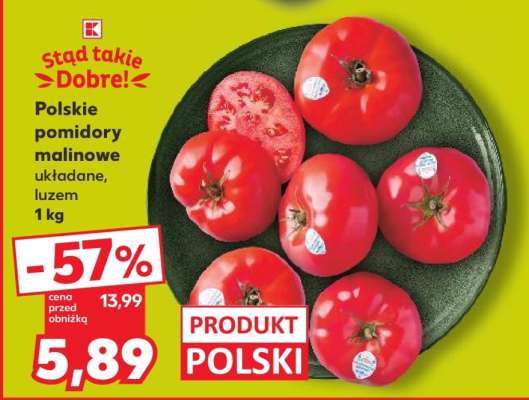 Polskie pomidory malinowe układane, luzem 1 kg