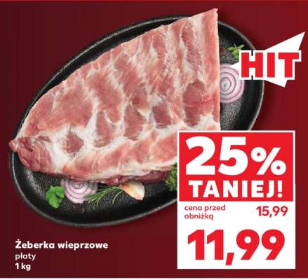 Żeberka wieprzowe płaty 1 kg