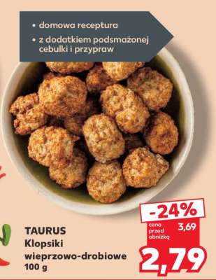 TAURUS Klopsiki wieprzowo-drobiowe 100 g