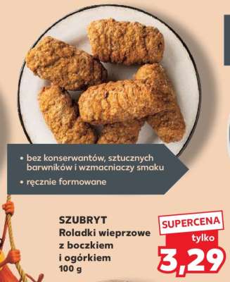 SZUBRYT Roladki wieprzowe z boczkiem i ogórkiem 100 g