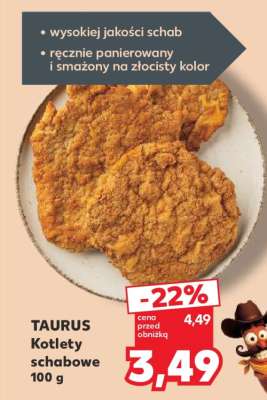 TAURUS Kotlety schabowe 100 g