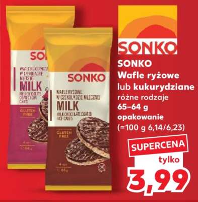 SONKO Wafle ryżowe lub kukurydziane