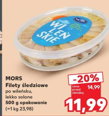 MORS Filety śledziowe po wileńsku, lekko solone