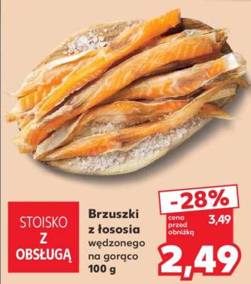 Brzuszki z łososia wędzonego na gorąco 100 g