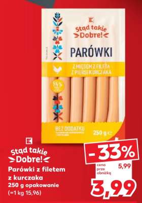 Parówki z filetem z kurczaka