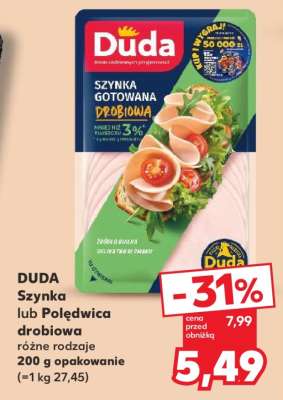 DUDA Szynka lub Polędwica drobiowa