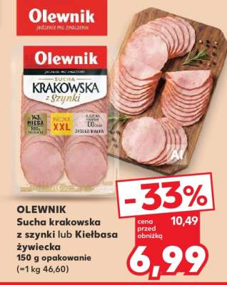 OLEWNIK Sucha krakowska z szynki lub Kiełbasa żywiecka