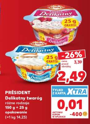 PRESIDENT Delikatny twaróg