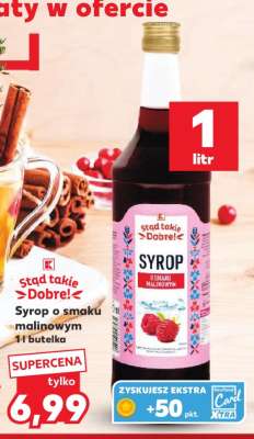 Syrop o smaku malinowym