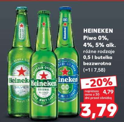 HEINEKEN Piwo 0%, 4%, 5% alk.