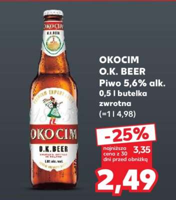 OKOCIM O.K. BEER