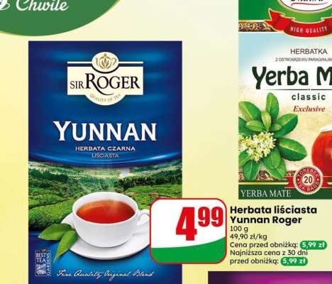 Herbata liściasta Yunnan Roger