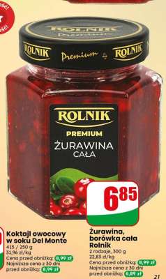 żurawina, borówka cała Rolnik