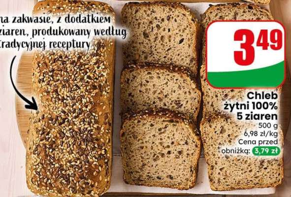 Chleb żytni 100% 5 ziaren