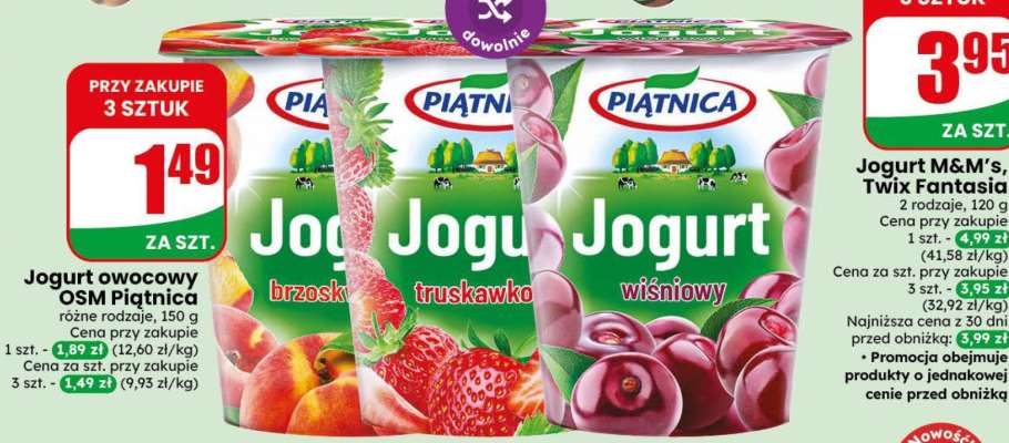 Jogurt owocowy OSM Piątnica