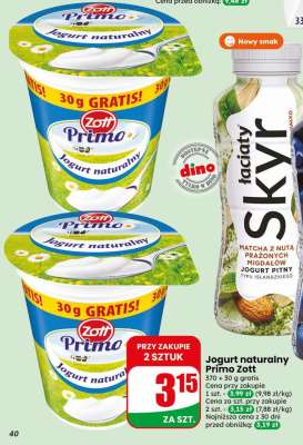 Jogurt naturalny PRIMO ZOTT