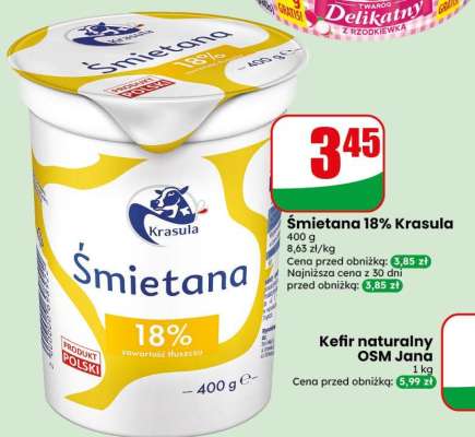 Śmietana 18% Krasula