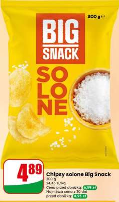 Chipsy solone Big Snack