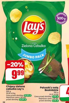 Chipsy zielona cebulka Lay’s