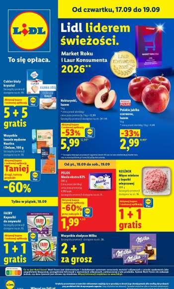 Gazetka Lidl - 17.09.2026 - 19.09.2026.