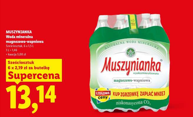 MUSZYNIANKA Woda mineralna magnezowo- -wapniowa