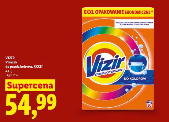 VIZIR Proszek do prania kolorów, XXXL**