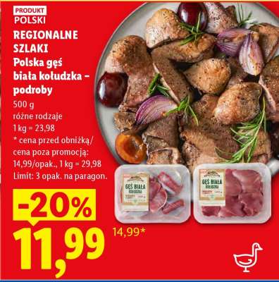 Polska gęś biała kołudzka - podroby