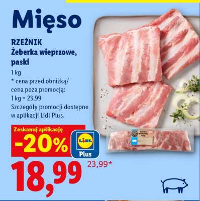 RZEŹNIK Żeberka wieprzowe, paski