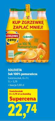Solevita Sok 100% pomarańcza