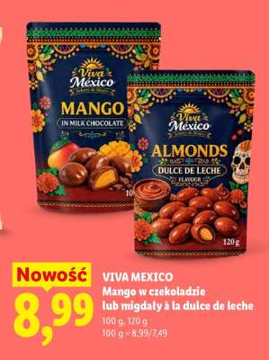 VIVA MEXICO Mango w czekoladzie lub migdały à la dulce de leche