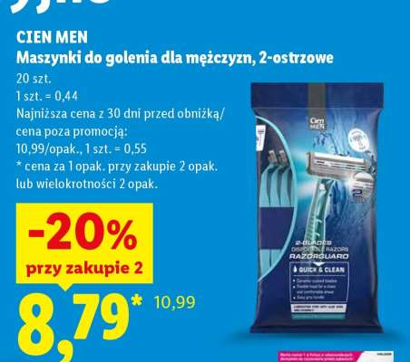 CIEN MEN Maszynki do golenia dla mężczyzn, 2-ostrzowe