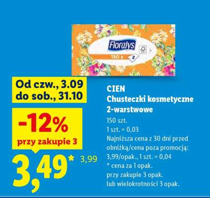 CIEN Chusteczki kosmetyczne 2-warstwowe