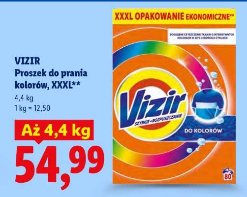VIZIR Proszek do prania kolorów, XXXL**