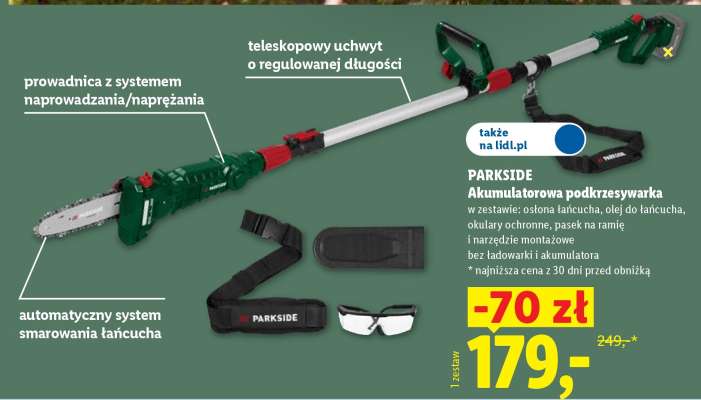 PARKSIDE Akumulatorowa podkrzesywarka