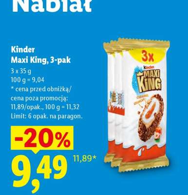 Kinder Maxi King, 3-pak