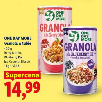 ONE DAY MORE Granola w tubie