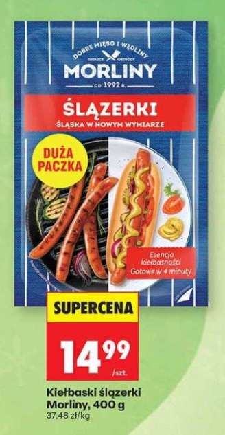 Kiełbaski ślązerki Morliny, 400 g